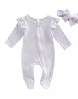 2pcs Stripes Onesie