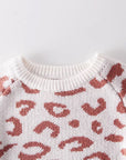 Knit Cotton Leopard Romper