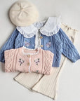 Embroidered Knit Cardigan