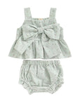 2pcs Bow Cami Set