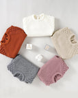 Knit Long Sleeve Romper (multiple Colors)