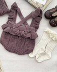 Genevieve Knit Set ( Cream, Purple)