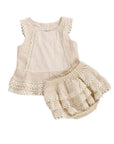 Ruffled Lace Bloomers Set