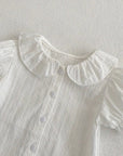 Puff Sleeve Button-up & Floral Shorts Set