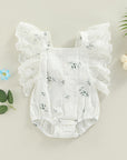 Olivia Lace Floral Romper