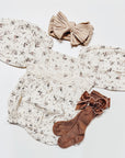 Floral Lace Long Sleeve Romper