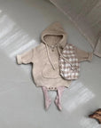 Knitted hooded Romper