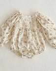 Floral Lace Long Sleeve Romper