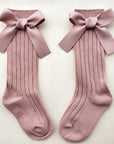 Knee High Bow Socks