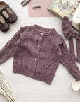Genevieve Knit Set ( Cream, Purple)