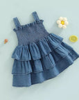 Ruffled Denim Dress