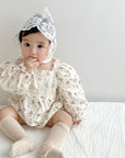 Floral Lace Long Sleeve Romper
