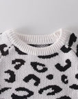 Knit Cotton Leopard Romper