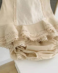 Ruffled Lace Bloomers Set