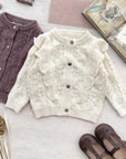 Genevieve Knit Set ( Cream, Purple)