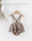 Knit Ruffled Suspenders