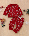 Snowflake Pullover Sweatshirt Set