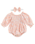 2pcs Floral Romper