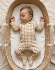 Classic Gingham Collar Footie