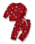 Snowflake Pullover Sweatshirt Set