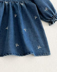 Charlotte Embroidered Denim Dress