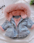 Faux Fur Denim Jacket