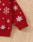 Snowflake Pullover Sweatshirt Set