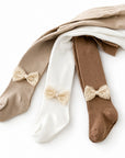 3-Pack Lace Bow Baby Tights