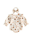 Sweet Meadow Floral
3pcs Romper Set | Cream