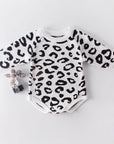 Knit Cotton Leopard Romper