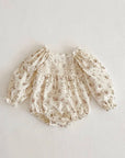 Floral Lace Long Sleeve Romper
