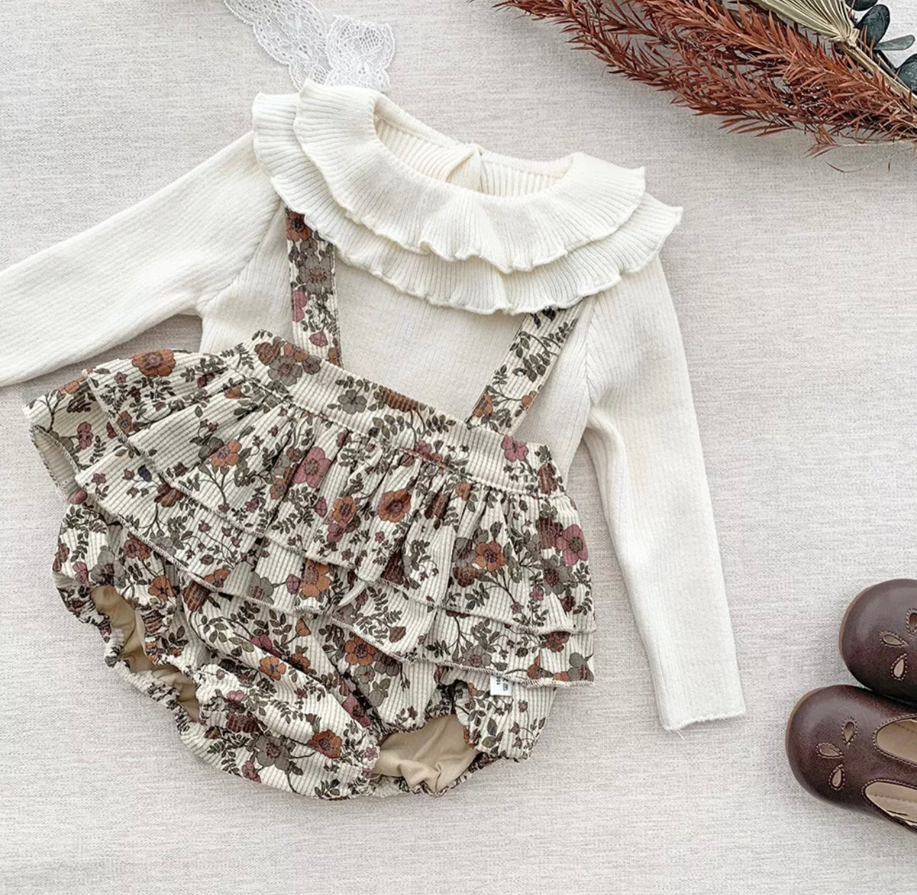 2pcs Zoe Knit Suspenders Set