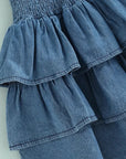 Ruffled Denim Dress
