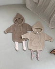 Knitted hooded Romper