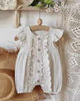 Daisy Lace Flutter Romper