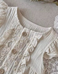 Daisy Lace Flutter Romper