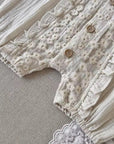 Daisy Lace Flutter Romper