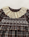 Autumn Heirloom Plaid Smocked Bubble Romper