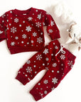 Snowflake Pullover Sweatshirt Set