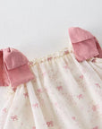 Rose Bow Shoulder Romper