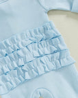 2pcs Ruffles Onesie Set