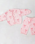 Pink Bow Knit Lounge Set – PREORDER