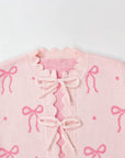 Pink Bow Knit Lounge Set – PREORDER