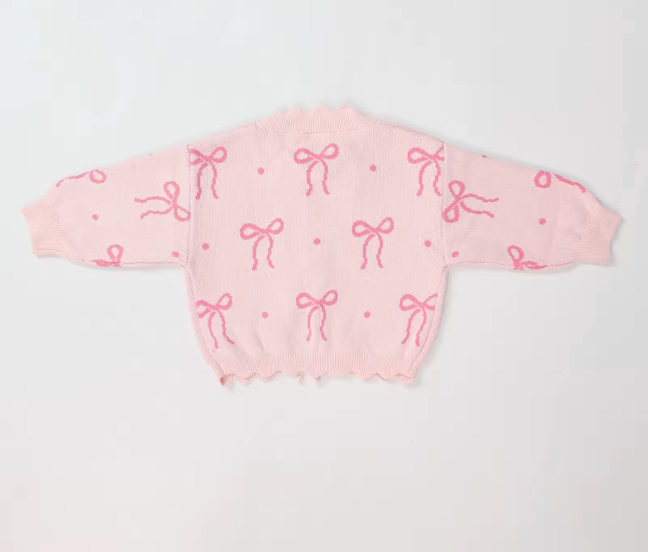Pink Bow Knit Lounge Set – PREORDER