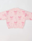 Pink Bow Knit Lounge Set – PREORDER