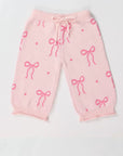 Pink Bow Knit Lounge Set – PREORDER