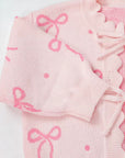 Pink Bow Knit Lounge Set – PREORDER