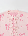 Pink Bow Knit Lounge Set – PREORDER