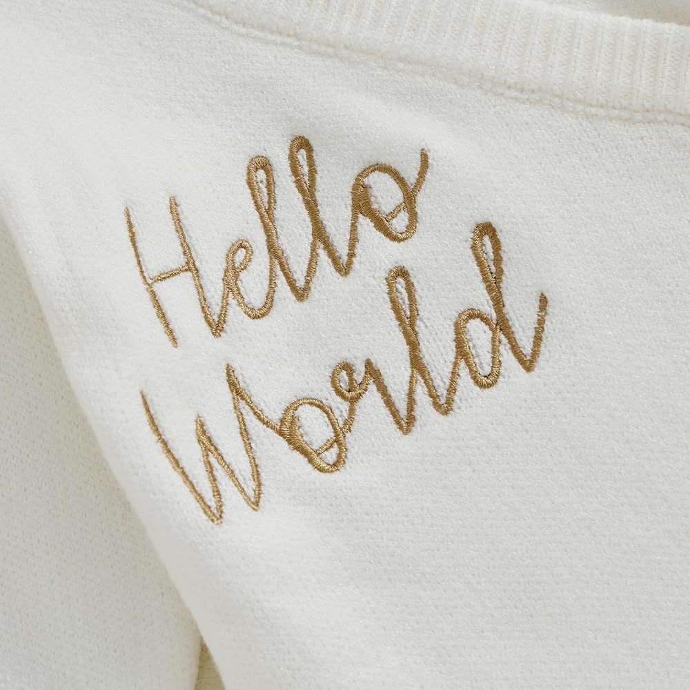 "Hello World" Wrap Romper
