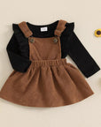 Corduroy Overall Dress Set